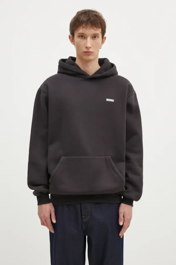 Butter Goods Pulover Butter Goods Basic Pullover Hood moški, črna barva, s kapuco, BG243203