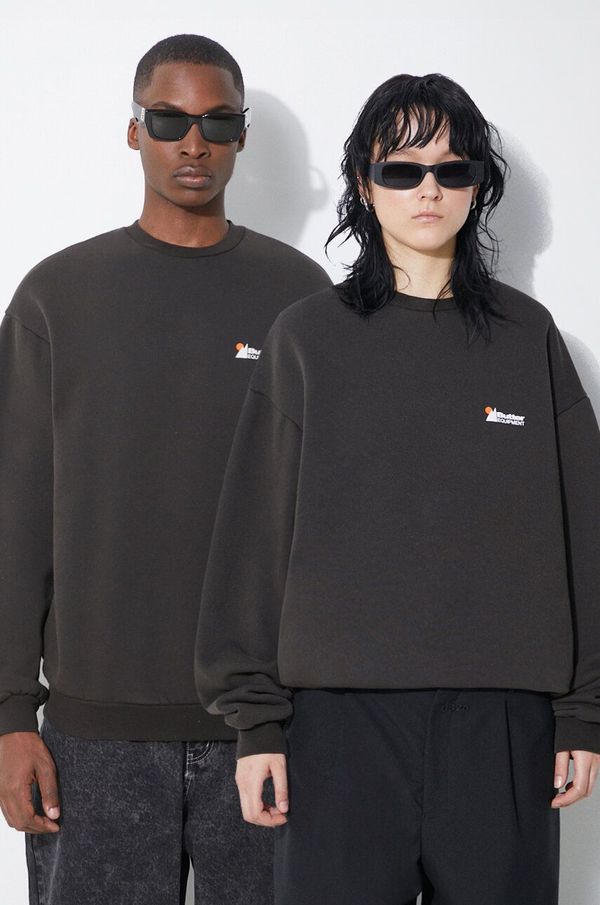 Butter Goods Pulover Butter Goods Distressed Pigment Dye Crewneck črna barva, BGQ1241302