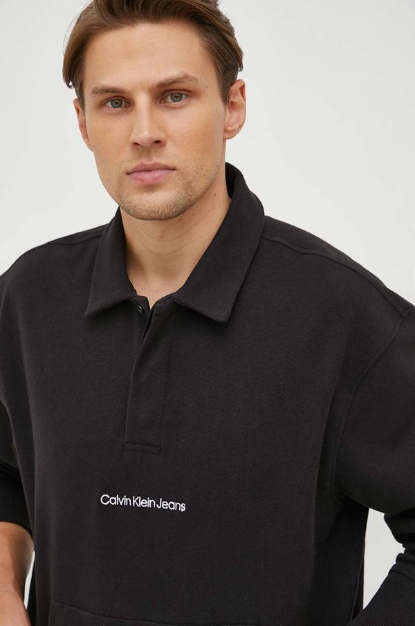 Calvin Klein Jeans Pulover Calvin Klein Jeans moška, črna barva