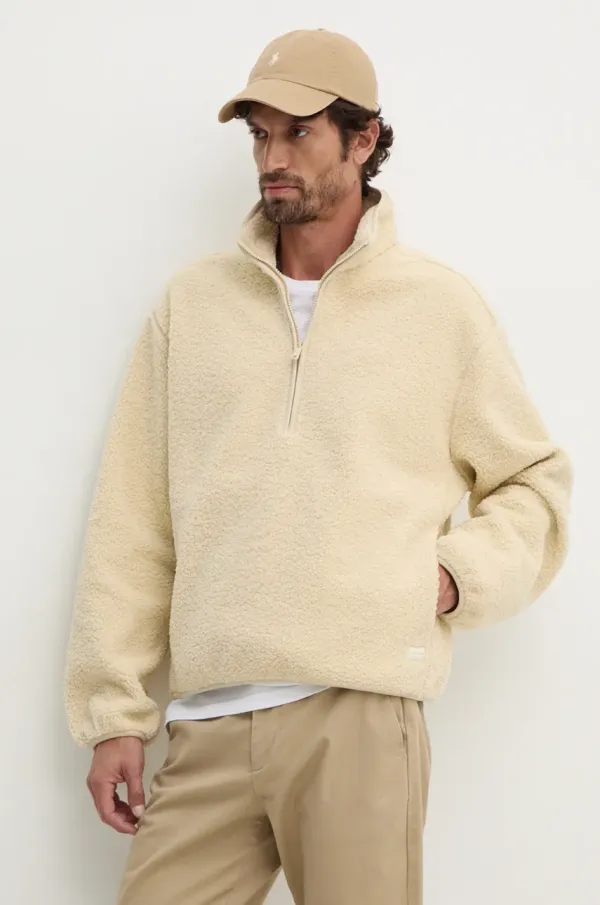 Calvin Klein Jeans Pulover Calvin Klein Jeans moški, bež barva, J30J326679