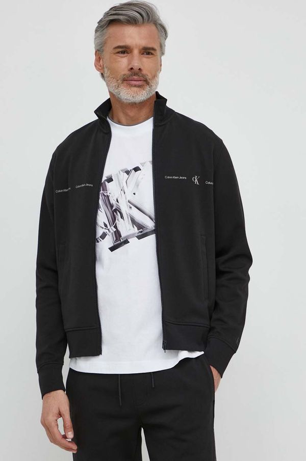Calvin Klein Jeans Pulover Calvin Klein Jeans moški, črna barva, J30J325493