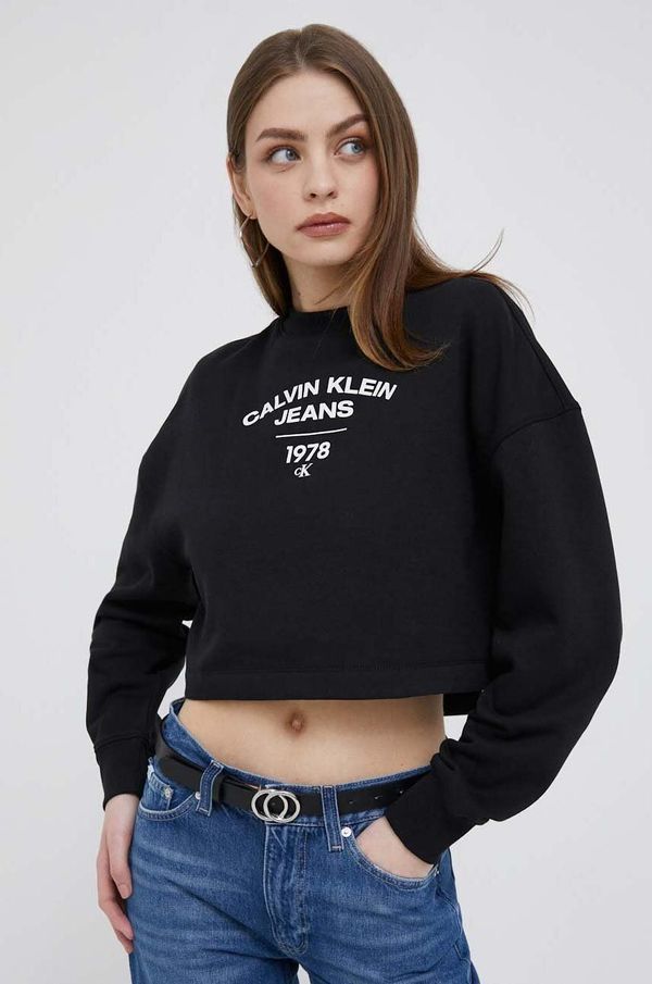 Calvin Klein Jeans Pulover Calvin Klein Jeans ženska, črna barva