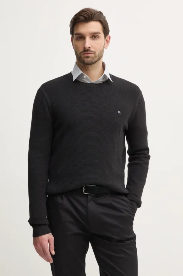 Calvin Klein Pulover Calvin Klein moški, črna barva, K10K114080