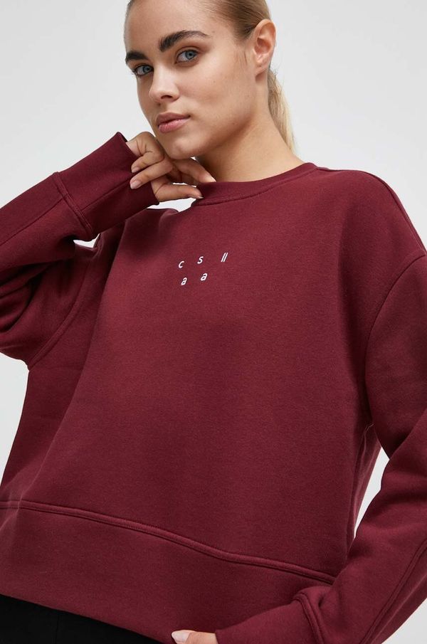 Casall Pulover Casall ženska, bordo barva