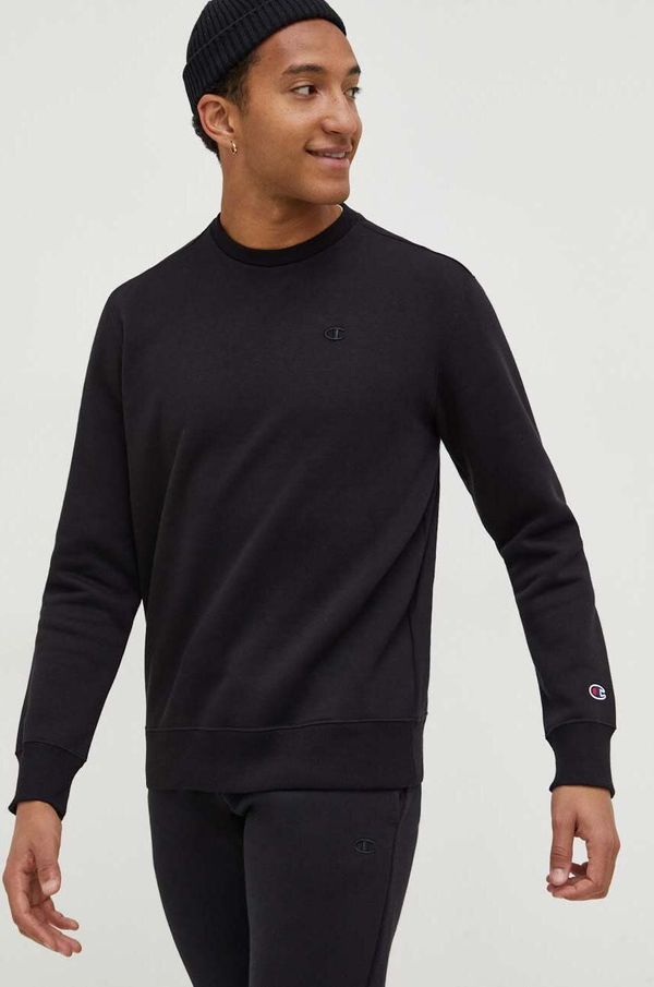 Champion Pulover Champion moška, črna barva