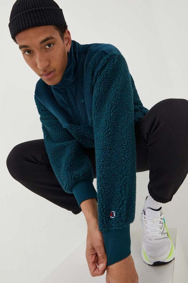 Champion Pulover Champion moška, zelena barva