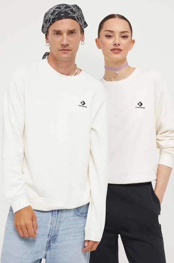 Converse Pulover Converse bež barva