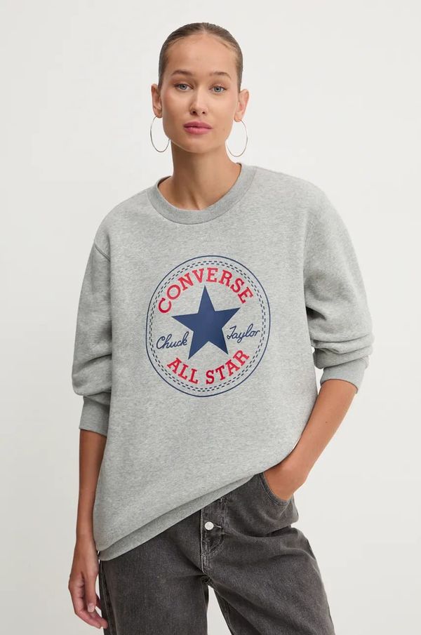 Converse Pulover Converse siva barva, 10025472-A03