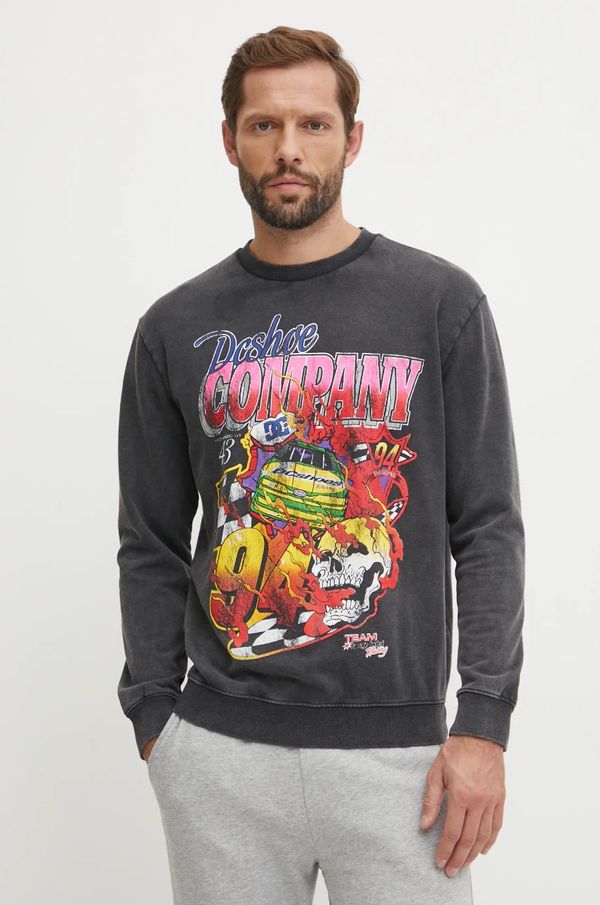 DC Pulover DC Throwback 94 moški, siva barva, ADYSF03129