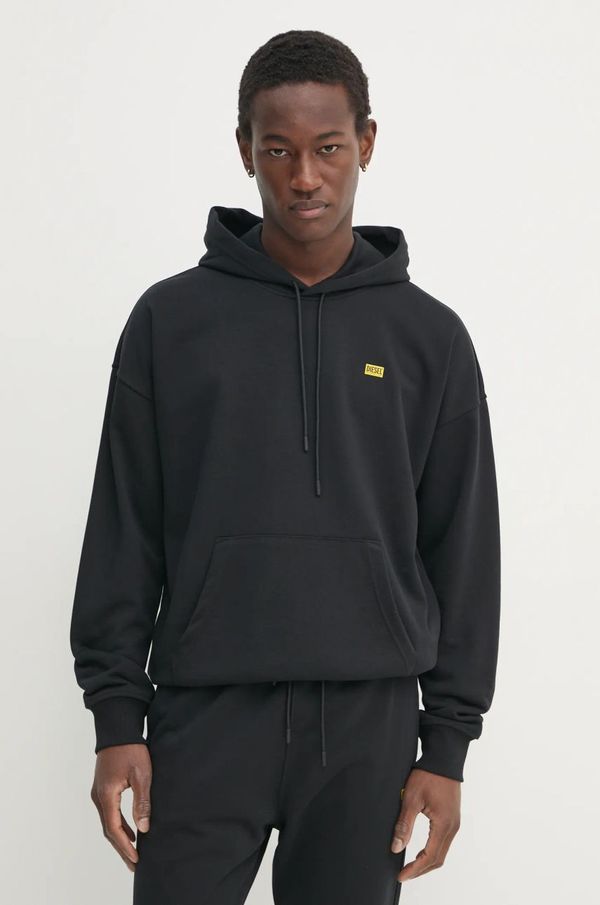 Diesel Pulover Diesel moški, črna barva, s kapuco, A16401.0HYAT