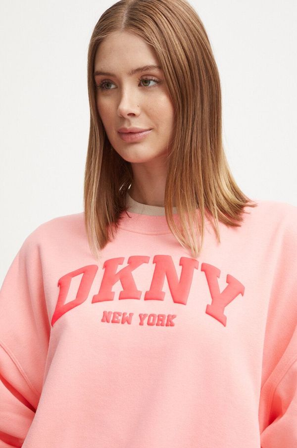 DKNY Pulover Dkny ženski, roza barva, DP4T9944