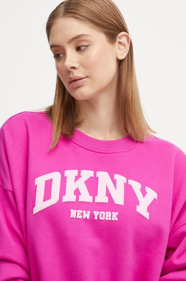 DKNY Pulover Dkny ženski, roza barva, DP4T9944