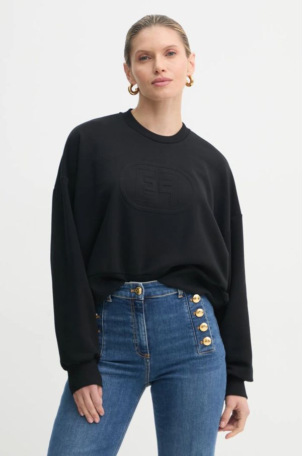 Elisabetta Franchi Pulover Elisabetta Franchi ženski, črna barva, MD00551E2