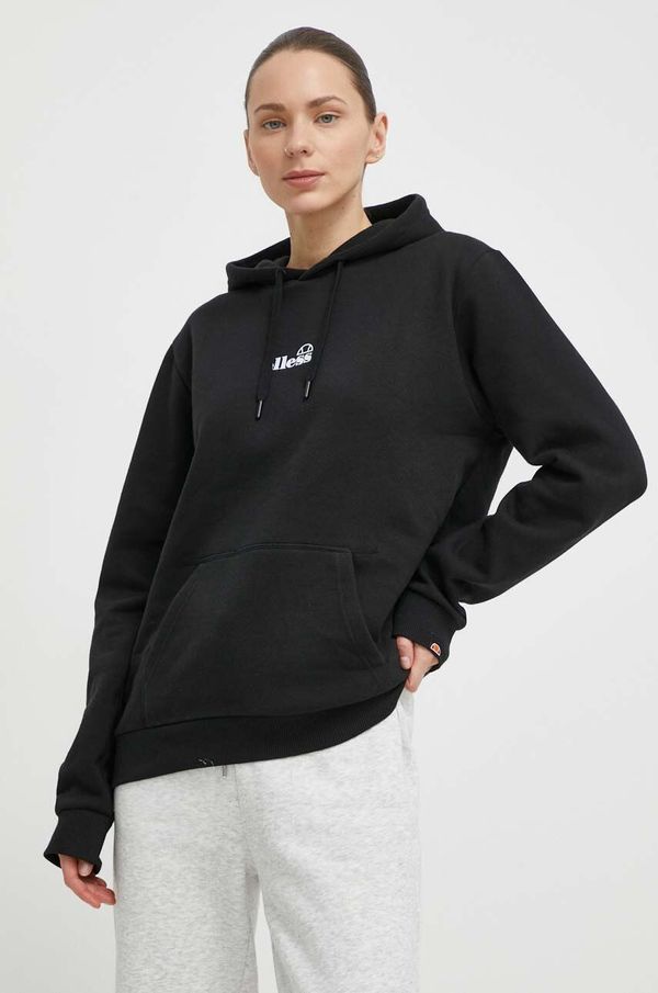 Ellesse Pulover Ellesse Jazana OH Hoody ženski, črna barva, s kapuco, SGP16460