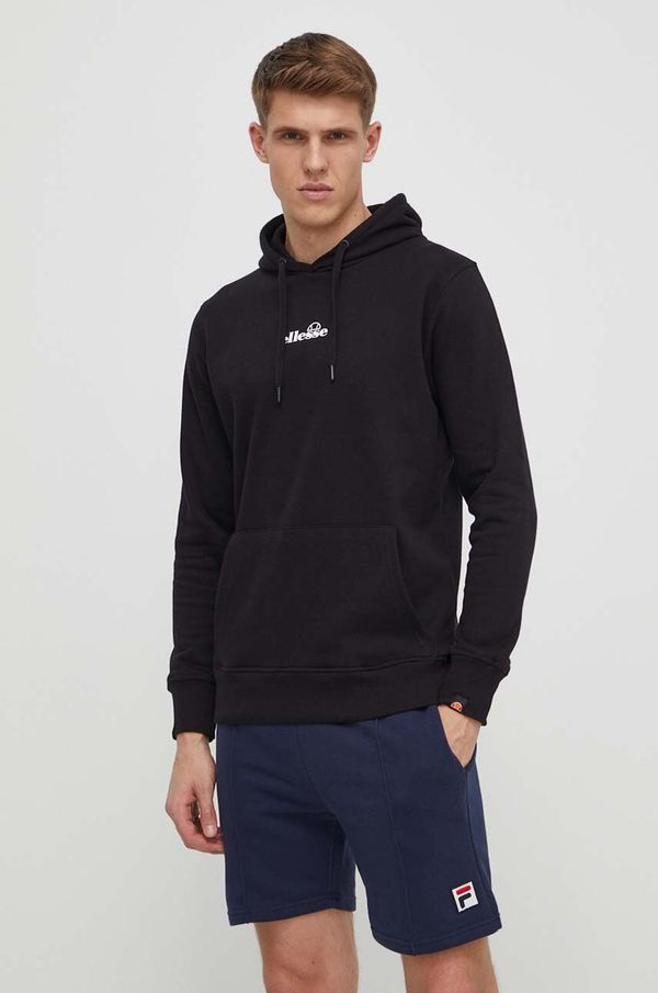 Ellesse Pulover Ellesse Pershuta OH Hoody moški, črna barva, s kapuco, SHP16466