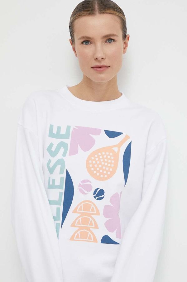 Ellesse Pulover Ellesse Rosiello Sweatshirt ženski, bela barva, SGV20247