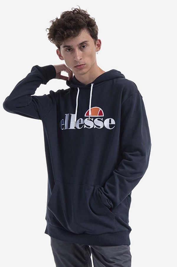 Ellesse Pulover Ellesse SHK13288 Ferrer moški, zelena barva, s kapuco