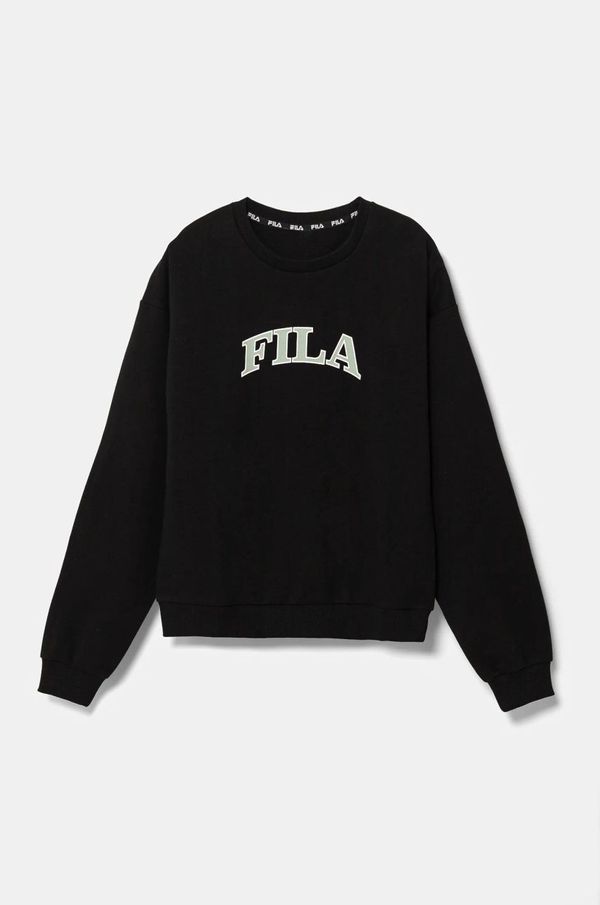 Fila Pulover Fila LOLLAR črna barva, FAT0579