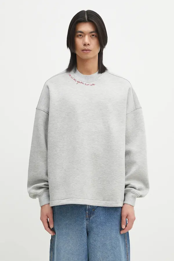 Fiorucci Pulover Fiorucci Neoprene Embroidered Neck Relaxed Fit