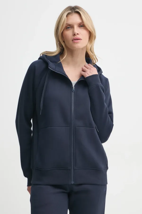 G-Star Raw Pulover G-Star Raw ženski, mornarsko modra barva, s kapuco, D22727-C235