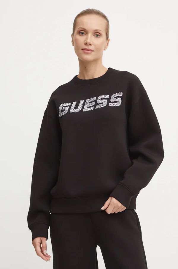 Guess Pulover Guess CECILIA ženski, črna barva, V4BQ15 K7UW2