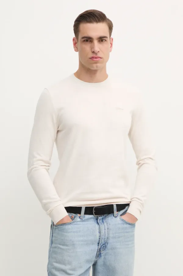 Guess Pulover Guess FERDINAND moški, bež barva, M5RR00 Z3KI1