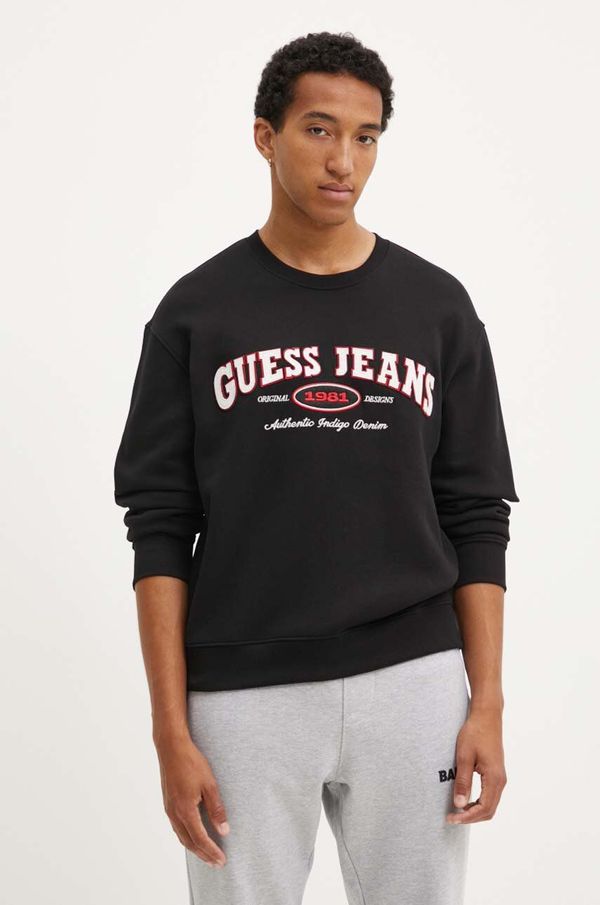 Guess Jeans Pulover Guess Jeans moški, črna barva, M4YQ20 K9V31