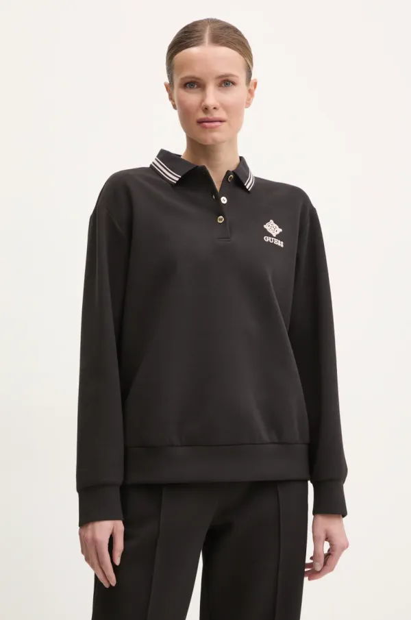 Guess Pulover Guess MARGARET ženski, črna barva, V5RQ01 KCLD1