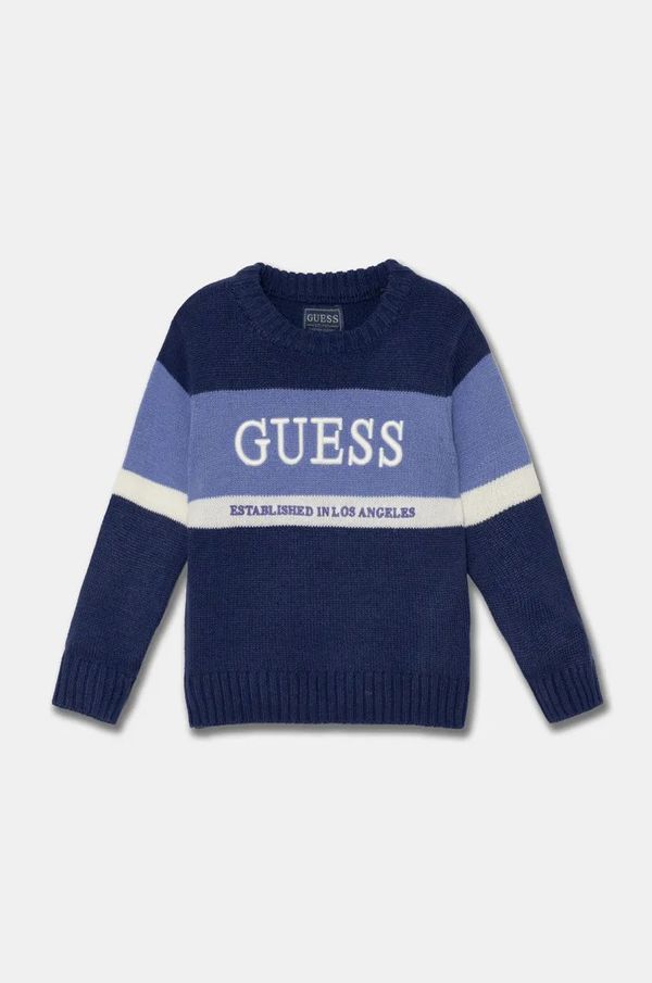 Guess Pulover Guess mornarsko modra barva, N4BR02 Z32N0