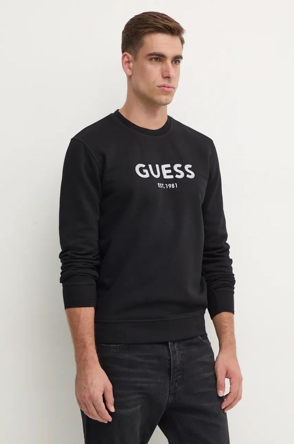 Guess Pulover Guess moški, črna barva, M4BQ23.K9Z21