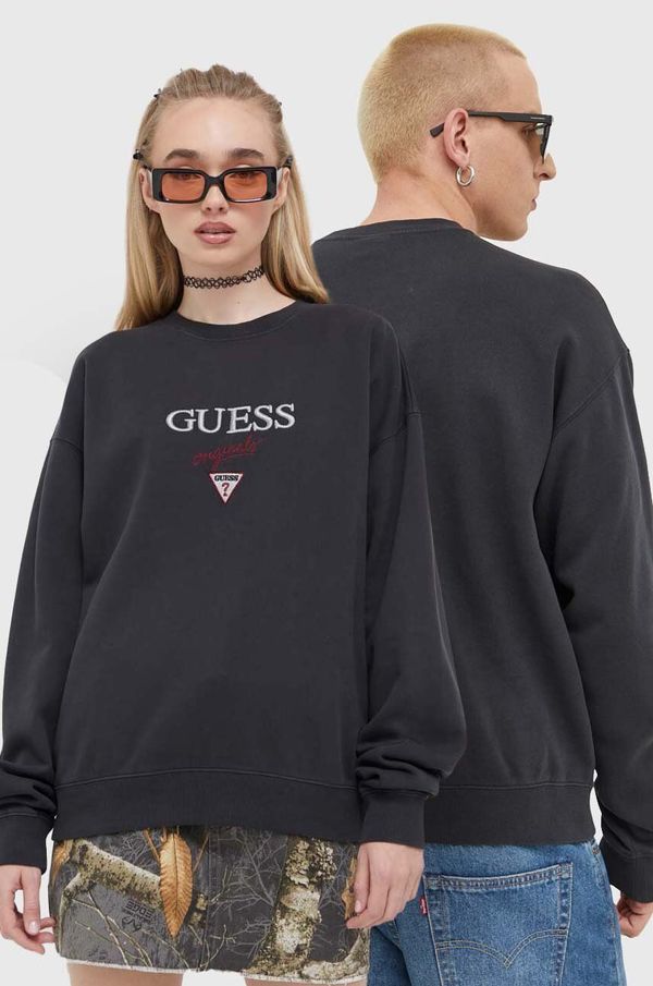 Guess Originals Pulover Guess Originals Go Baker črna barva