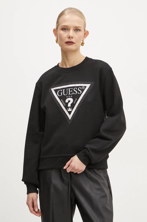 Guess Pulover Guess ženski, črna barva, W5RQ09 K8802