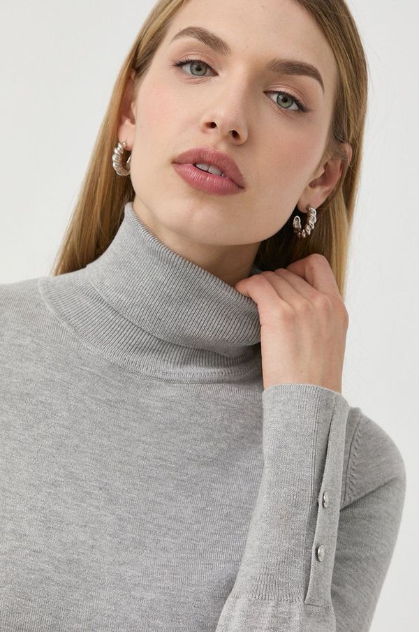 Guess Pulover Guess ženski, siva barva,