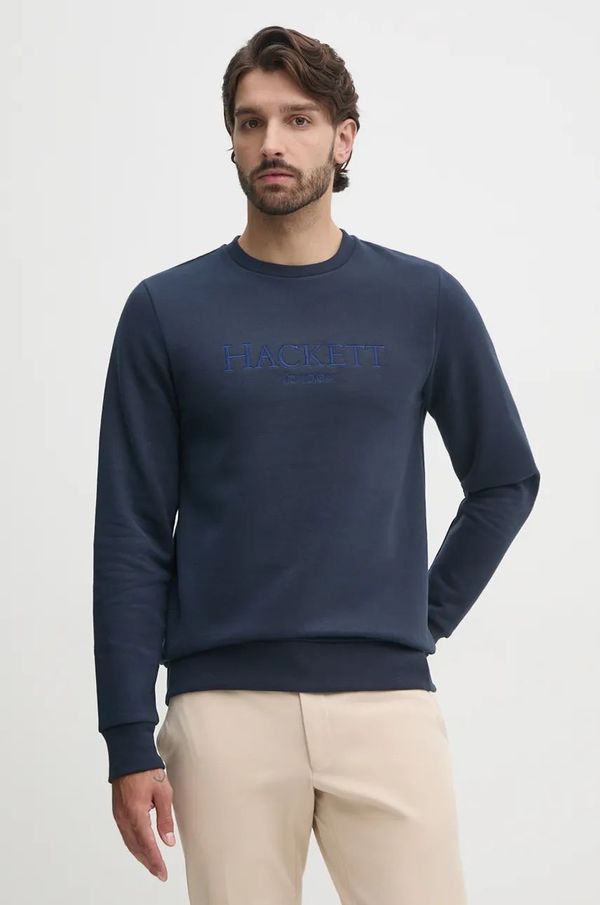 Hackett London Pulover Hackett London moški, mornarsko modra barva, HM581279