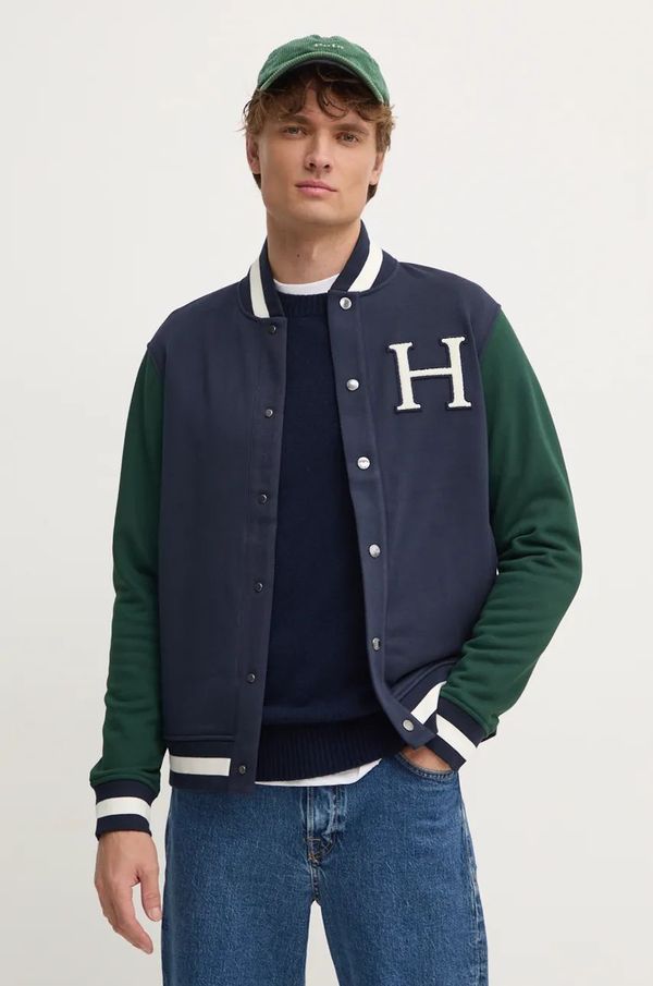 Hackett London Pulover Hackett London moški, mornarsko modra barva, HM581281