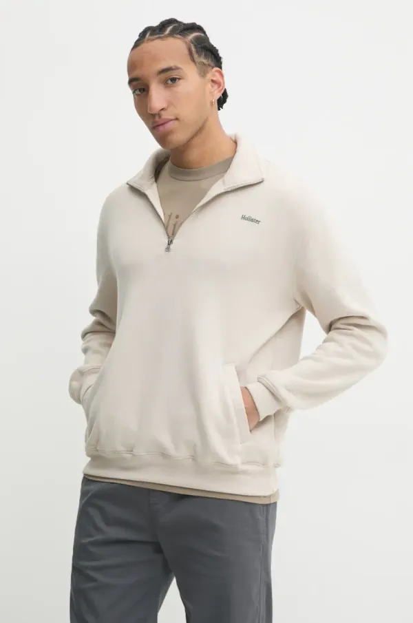 Hollister Co. Pulover Hollister Co. moški, bež barva, KI322-4164