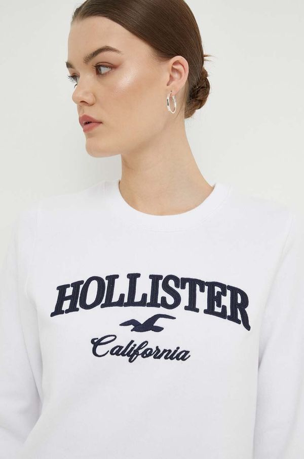 Hollister Co. Pulover Hollister Co. ženska, bela barva