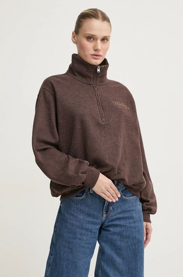 Hollister Co. Pulover Hollister Co. ženski, rjava barva, KI352-4201