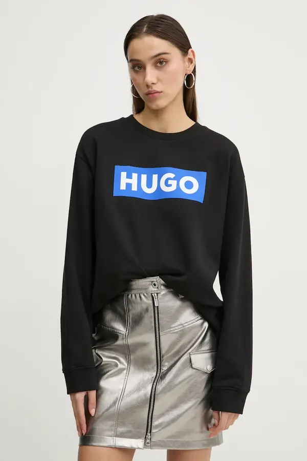 HUGO Blue Pulover Hugo Blue Classic Crew_B