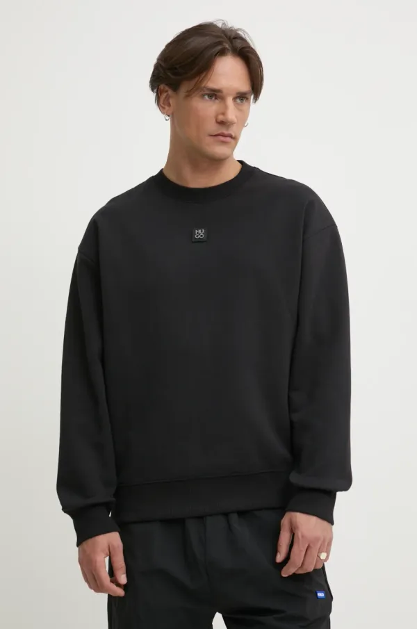 HUGO Pulover HUGO moški, črna barva, 50533689