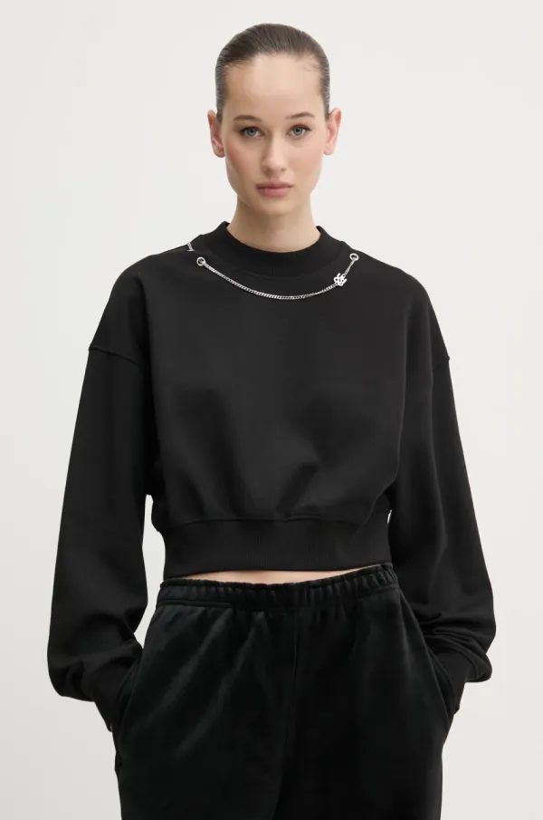 HUGO Pulover HUGO ženski, črna barva, 50530446