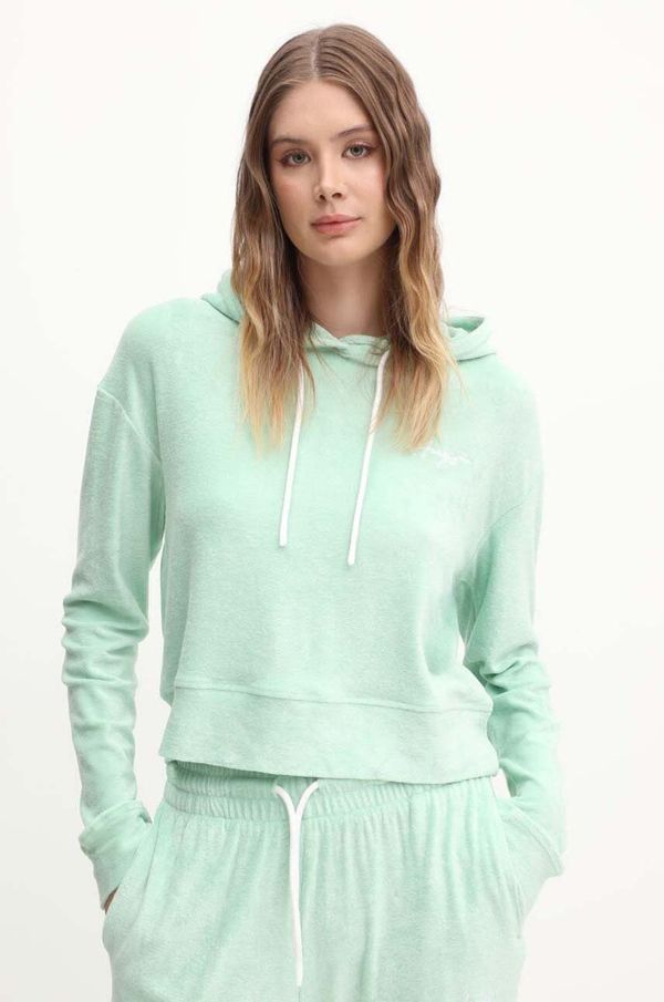 Hugo Pulover HUGO ženski, zelena barva, s kapuco, 50518168