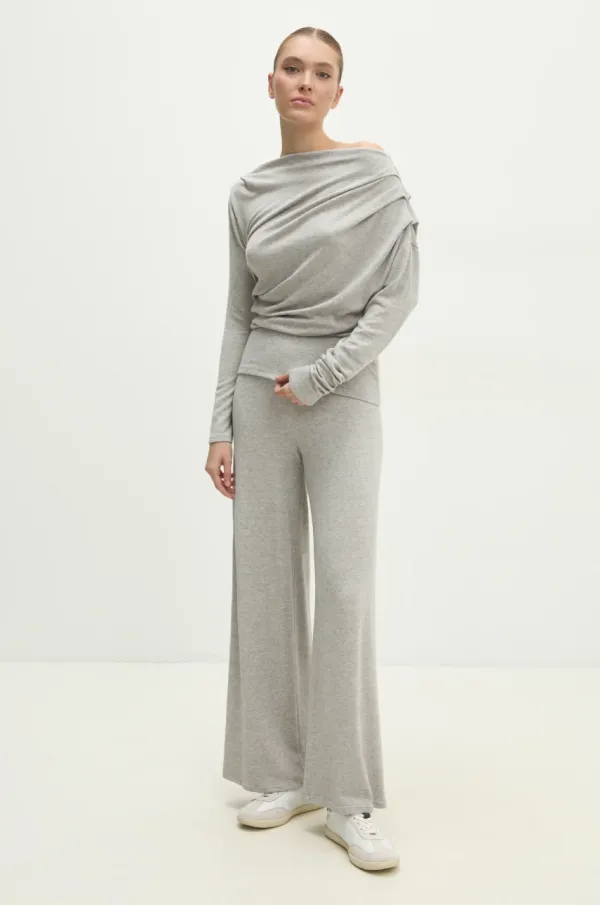 Answear Lab Pulover in hlače Answear Lab siva barva