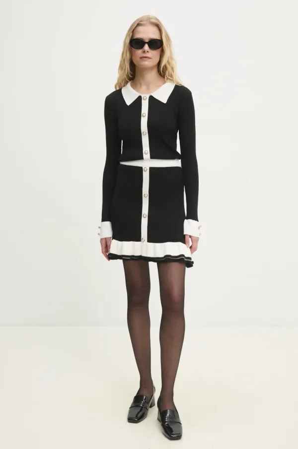 Answear Lab Pulover in krilo Answear Lab ženski, črna barva