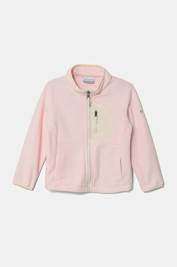 Columbia Pulover iz flisa za dojenčke Columbia Fast Trek roza barva, 2087793