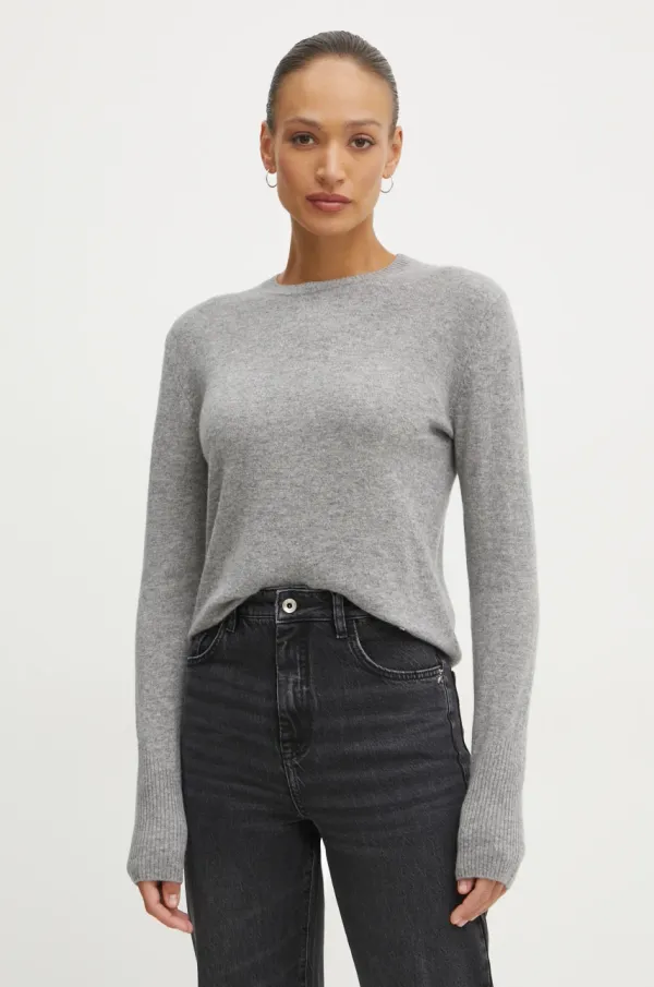 Patrizia Pepe Pulover iz kašmirja Patrizia Pepe siva barva, 8K0269 K247