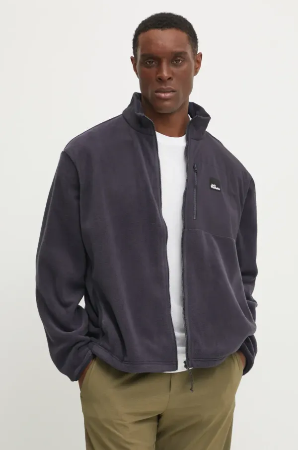 Jack Wolfskin Pulover Jack Wolfskin Sumetro moški, mornarsko modra barva, A64108