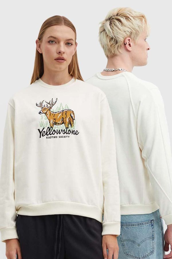 Kaotiko Pulover Kaotiko bež barva, AN022-01-M002