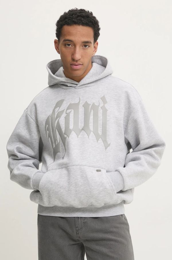 Karl Kani Pulover Karl Kani moški, siva barva, s kapuco, 60210183