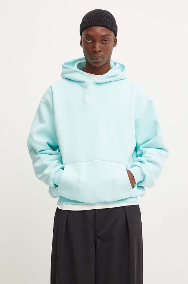 Karl Kani Pulover Karl Kani moški, turkizna barva, s kapuco, 60210102